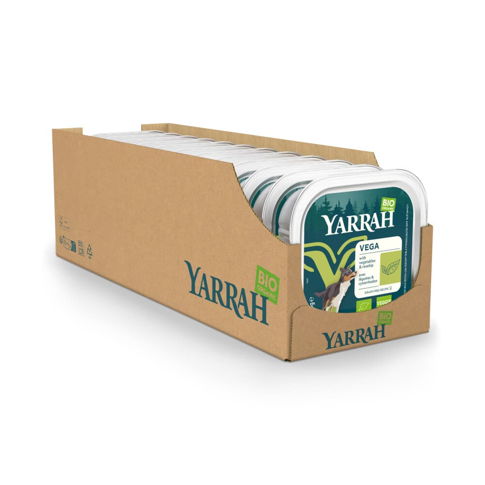 12x Yarrah Bio Hondenvoer Chunks Vegetarisch 150 gr