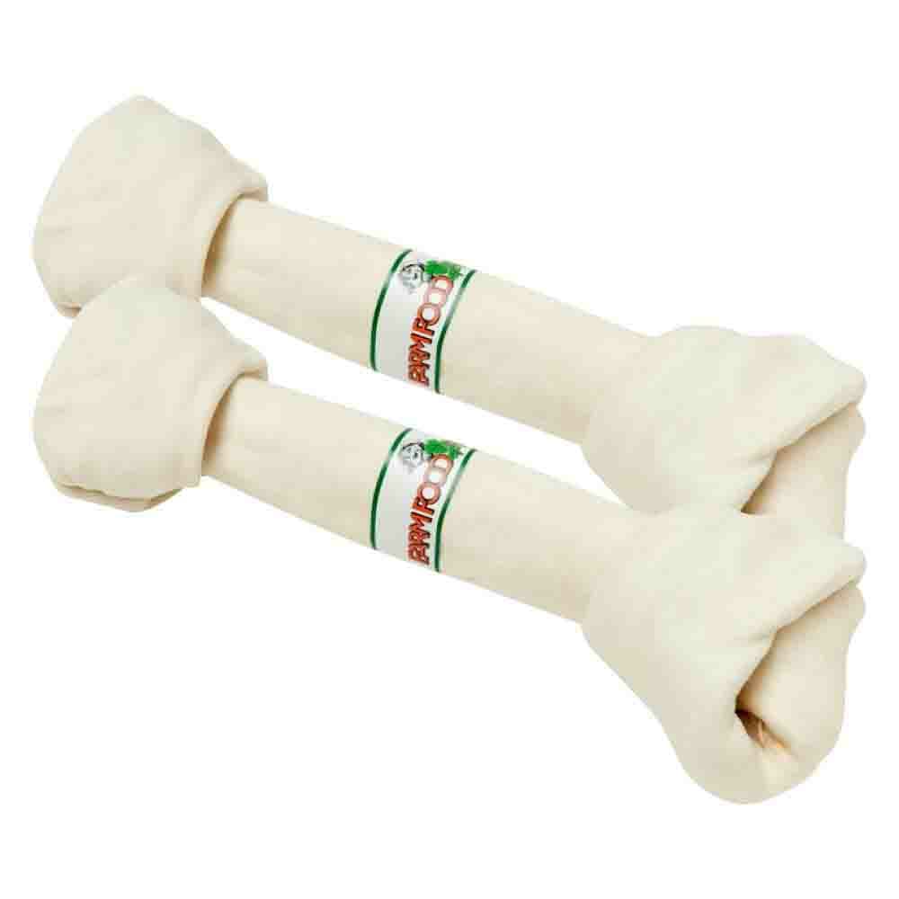 2x Farm Food Rawhide Dental Bone L