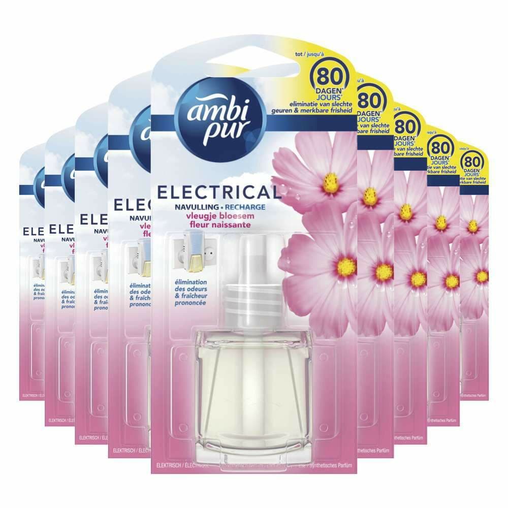 9x Ambi Pur Elektrische Geurverspreiders Navulling Blossom&Breeze