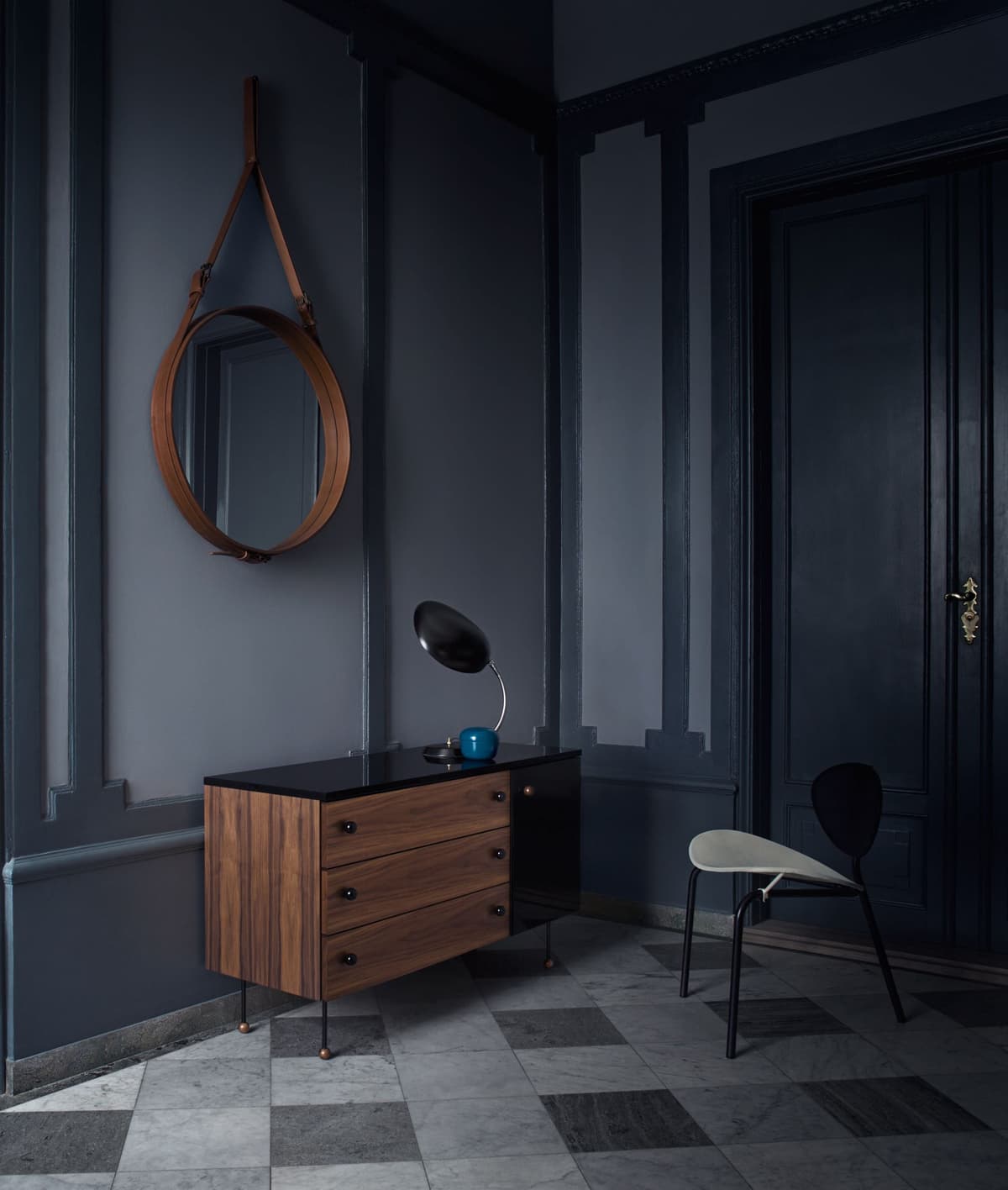 Gubi Adnet Spiegel LargeØ70 Zwart thumbnail 3