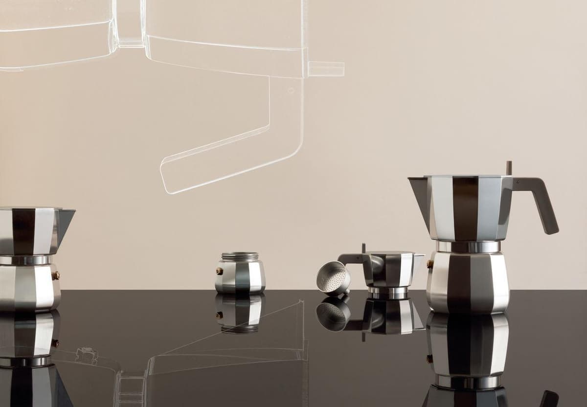 Alessi Moka Koffiemaker 15cl Zwart thumbnail 3