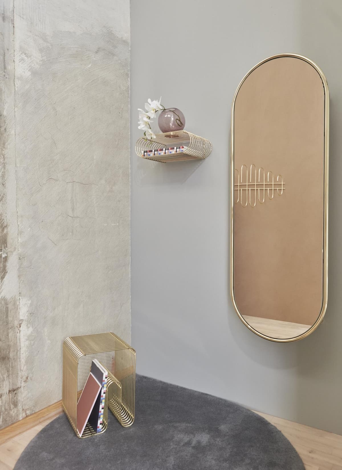 AYTM Angui Spiegel 145x50 Anthracite thumbnail 2