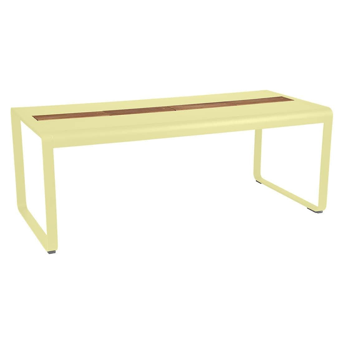 Fermob Bellevie Tuintafel 196x90 Met Opbergruimte Frosted Lemon