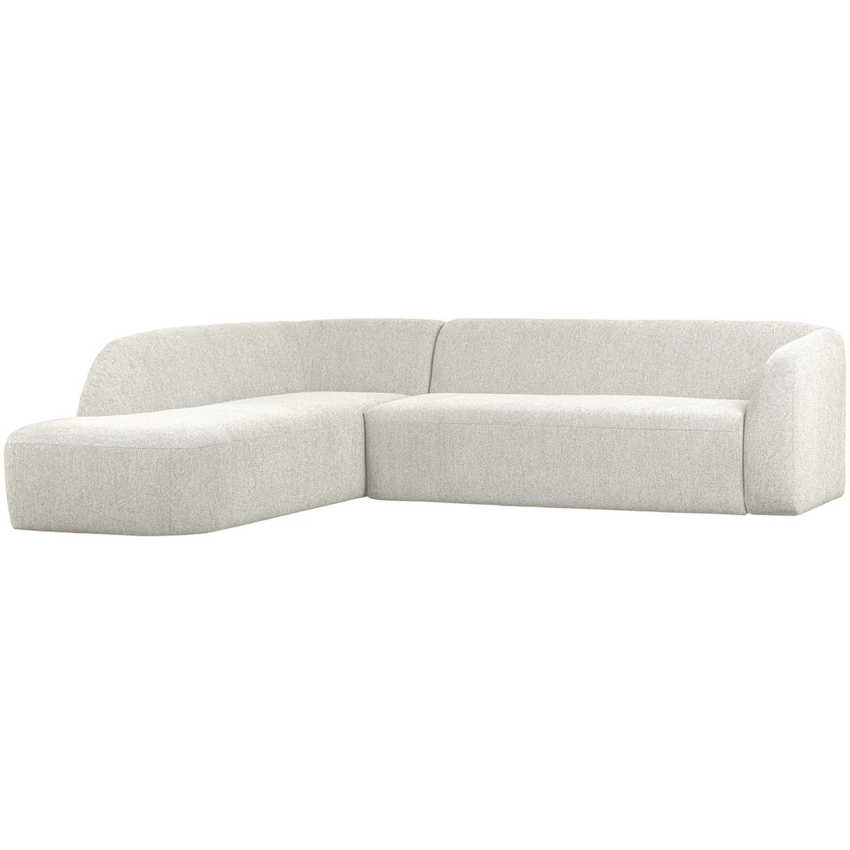 WOOOD Sloping Hoekbank Links Pearl Melange