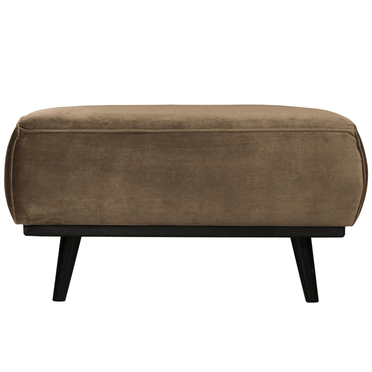 WOOOD Statement Hocker Fluweel Taupe