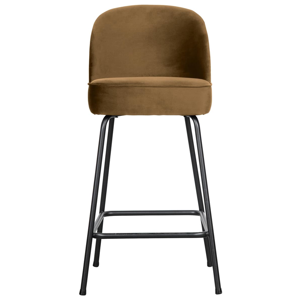 WOOOD Vogue Barkruk H65 Fluweel Honing Geel