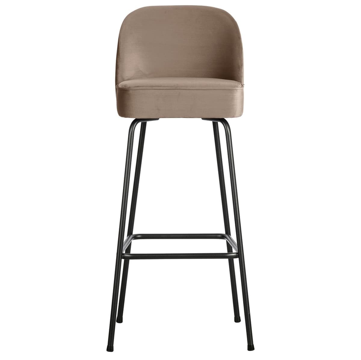 WOOOD Vogue Barkruk H80 Fluweel Khaki