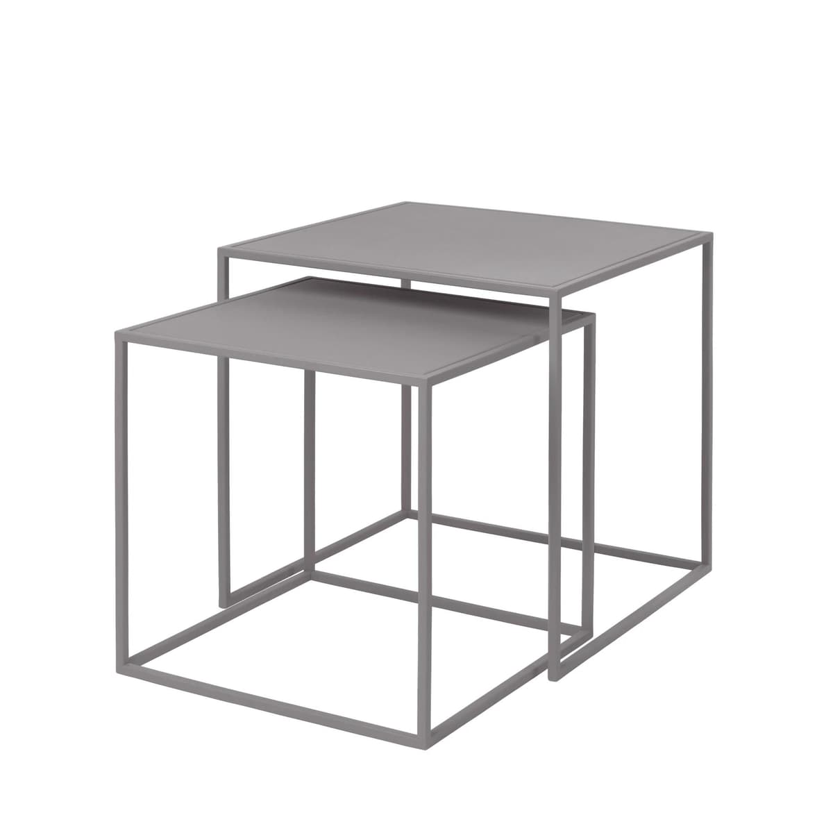 Blomus Fera Bijzettafel Set Van 2 Steel Gray