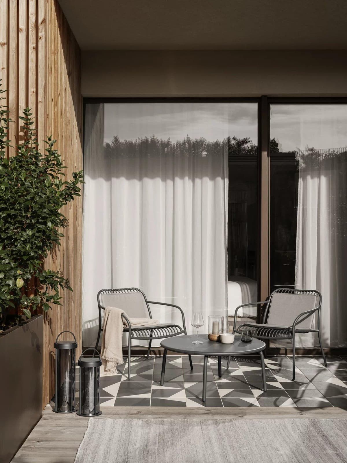 Blomus Yua Zit/rugkussen Fauteuil Outdoor Grijs thumbnail 2