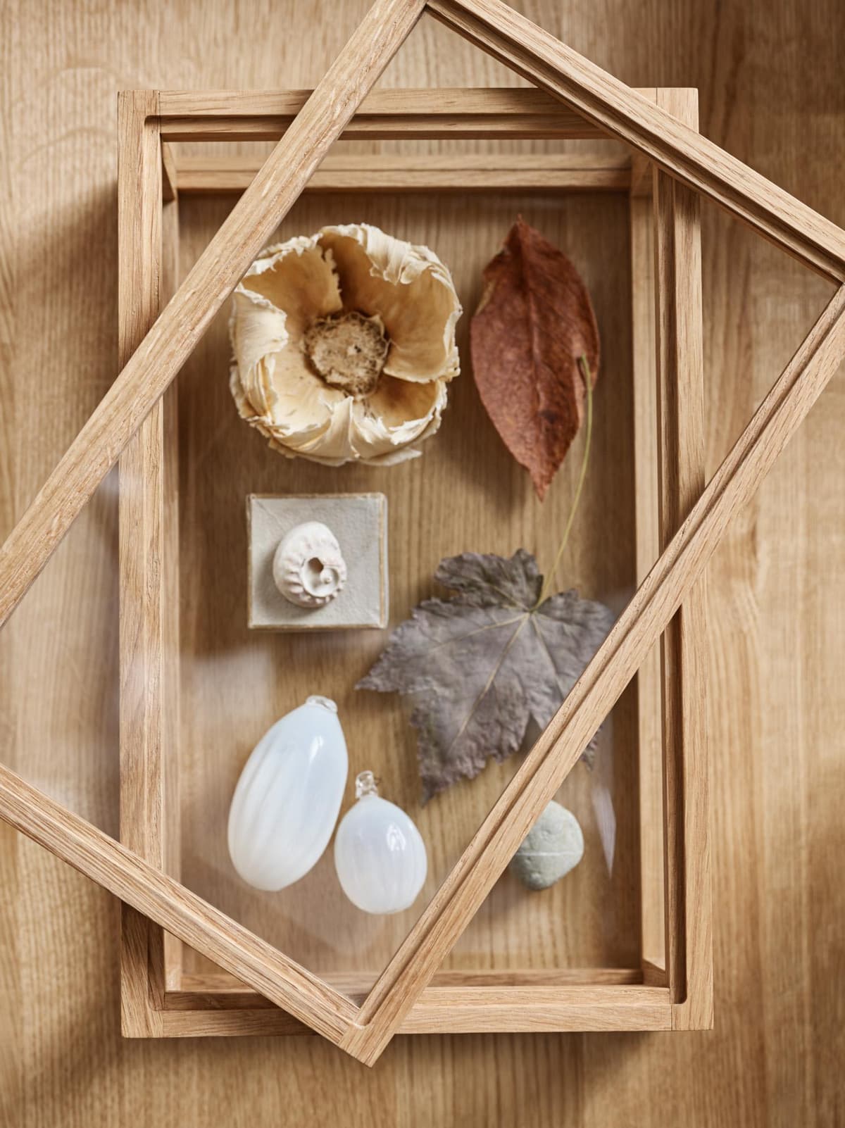 Bolia Norie Opbergdoos Glas Zwart Gelakt Eiken thumbnail 4