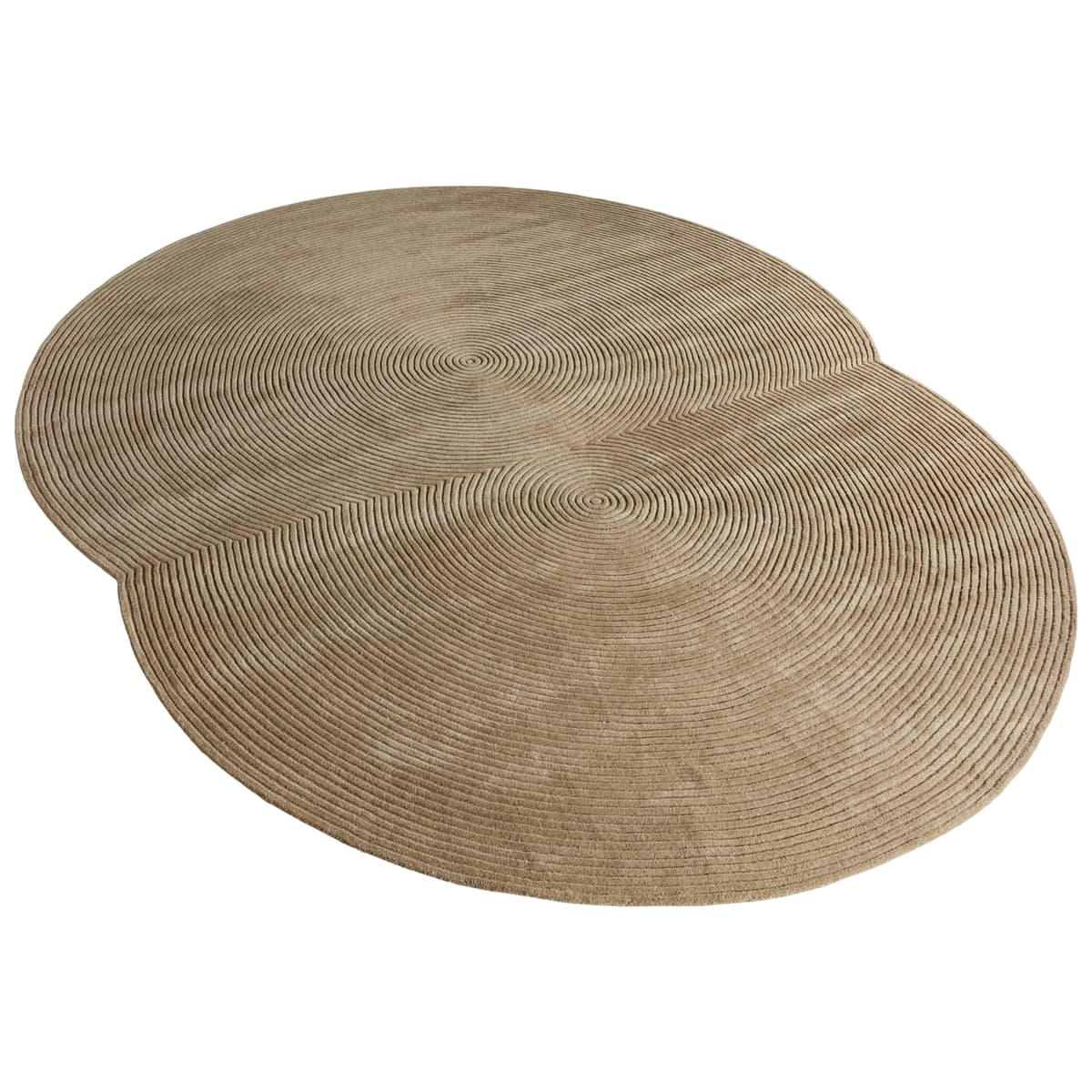 Bolia Zen Rounded Vloerkleed 300x377 Donkerbeige
