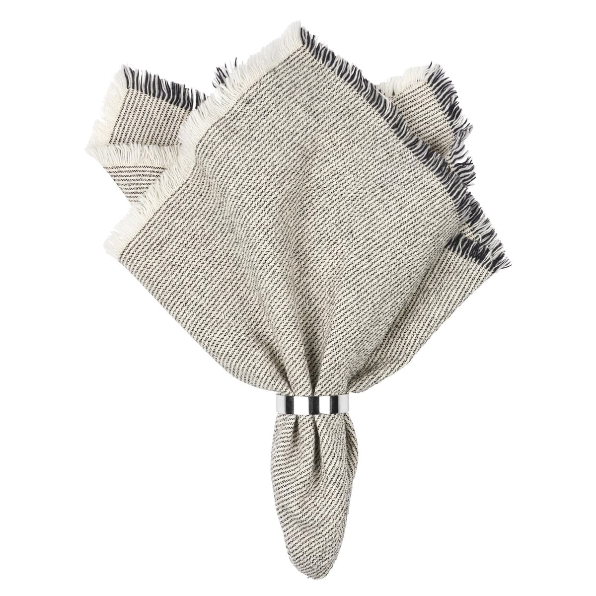 Broste Copenhagen Elouise Servet Off White/Black