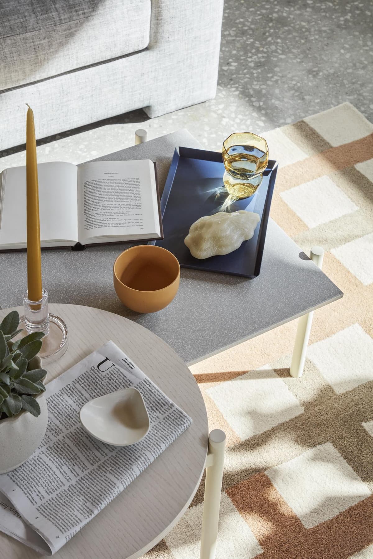 Broste Copenhagen Erika Dienblad 21x33 Meerkat Bruin thumbnail 4