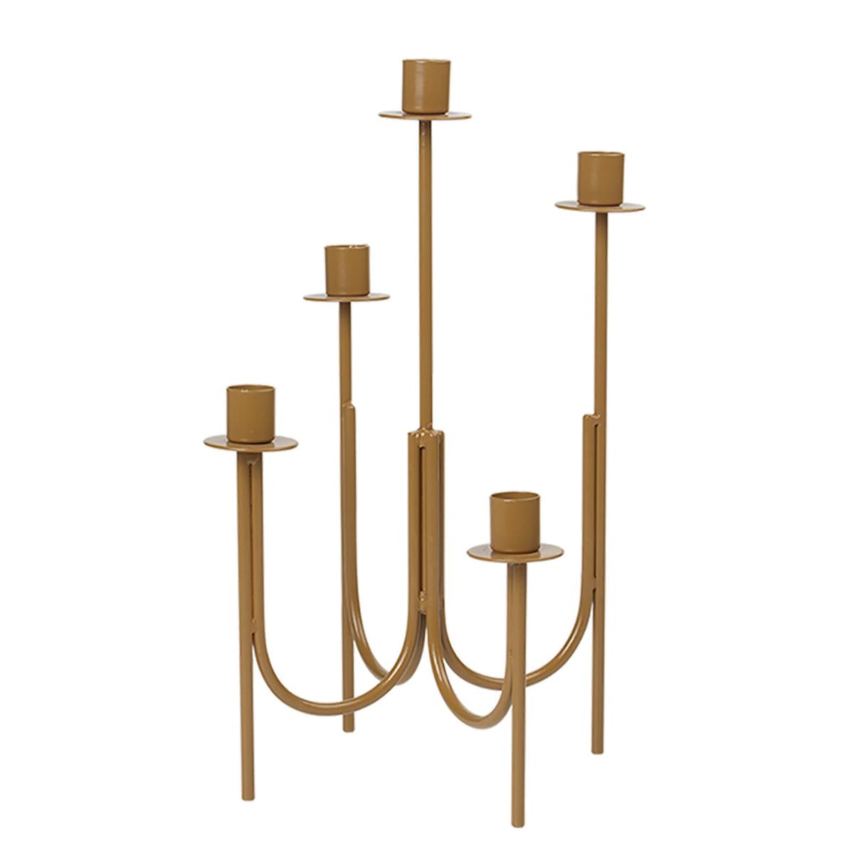 Broste Copenhagen Farri Kandelaar Golden Brown