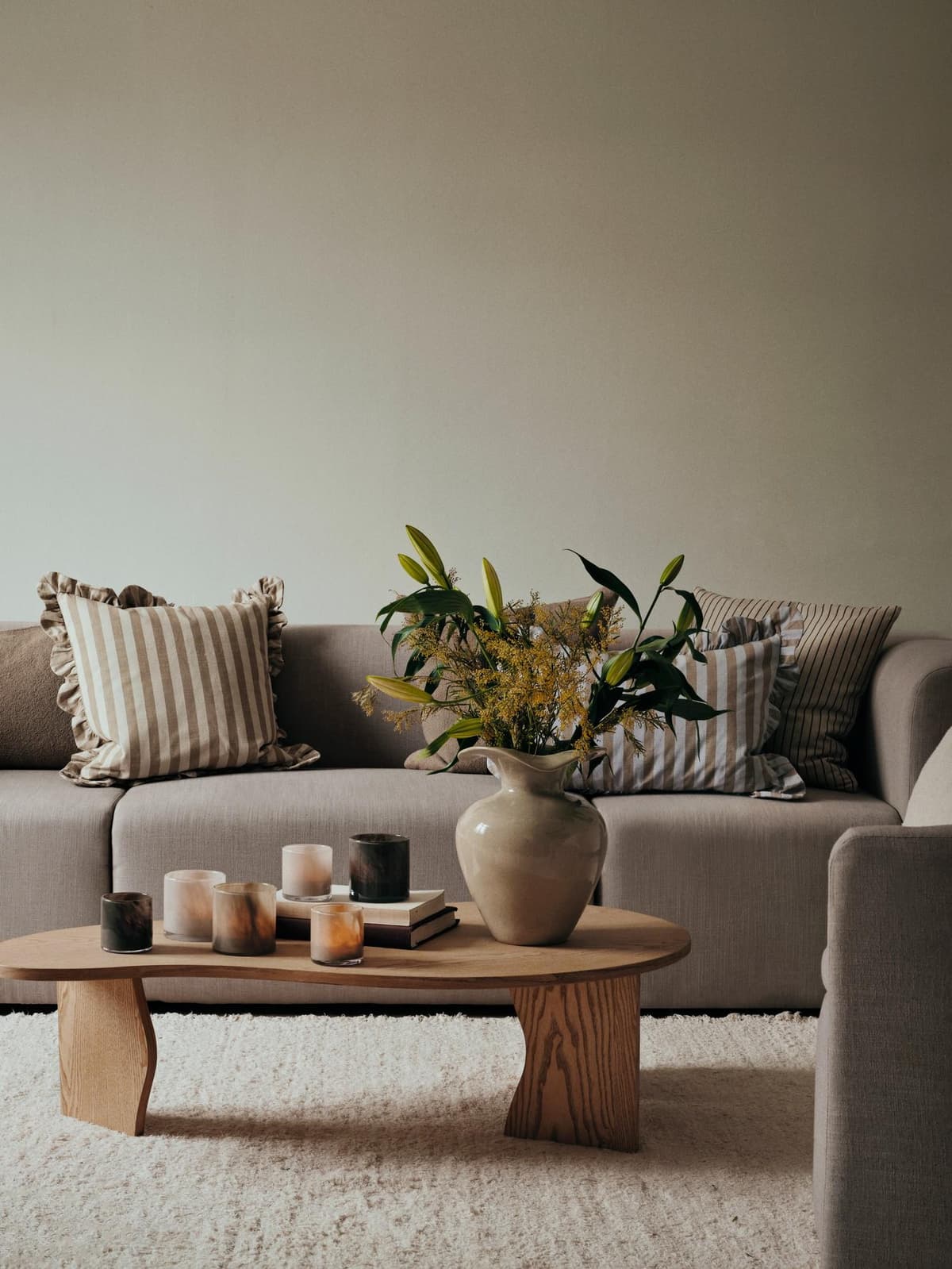 Broste Copenhagen Ina Kussen 40x60 Brown Kelp/Castle Beige thumbnail 3