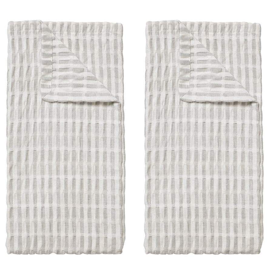 Broste Copenhagen Folke Theedoek Set Van 2 Fungi Grey/Naturel