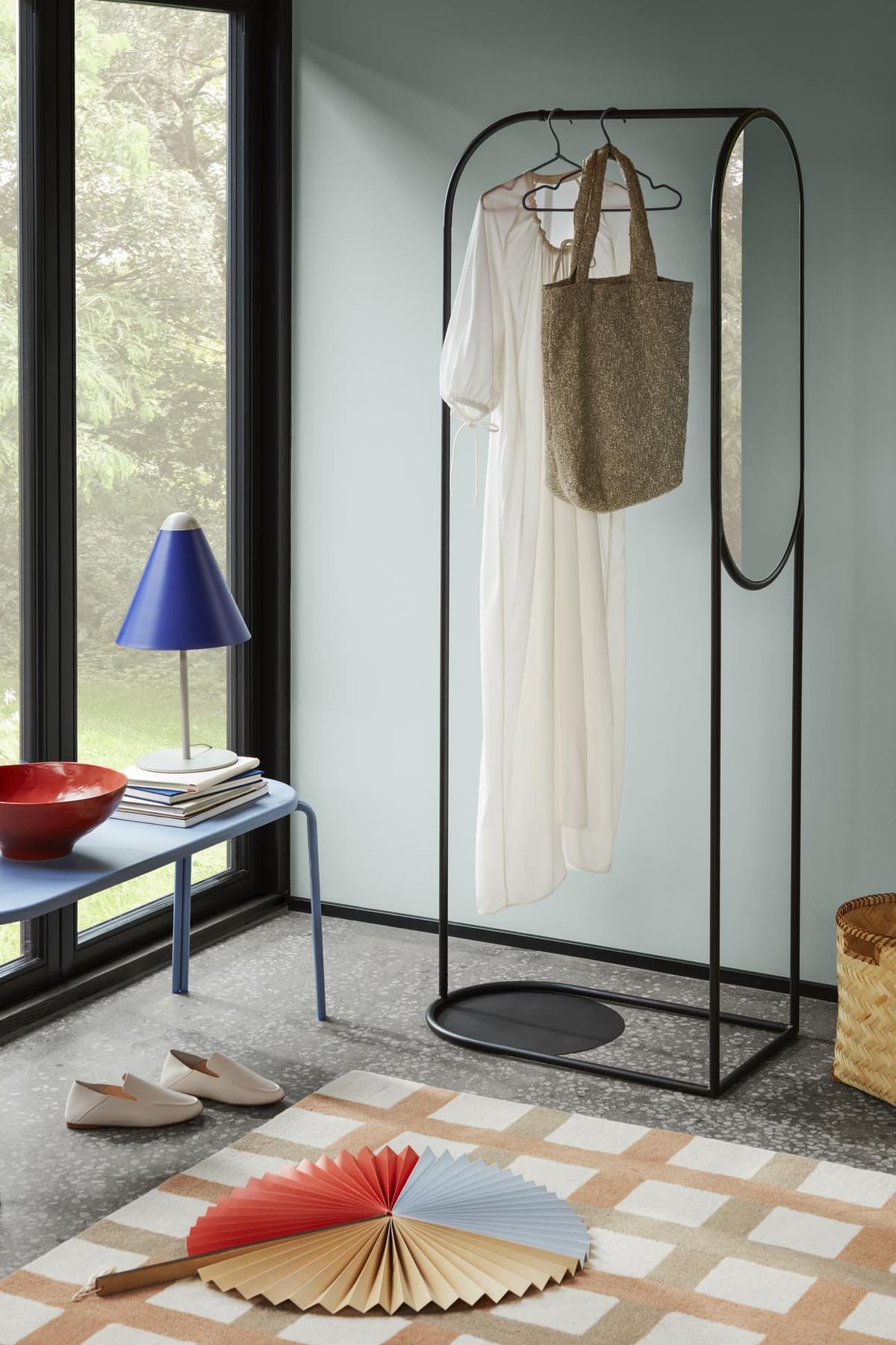 Broste Copenhagen Archie Kledingrek Met Spiegel Black thumbnail 2