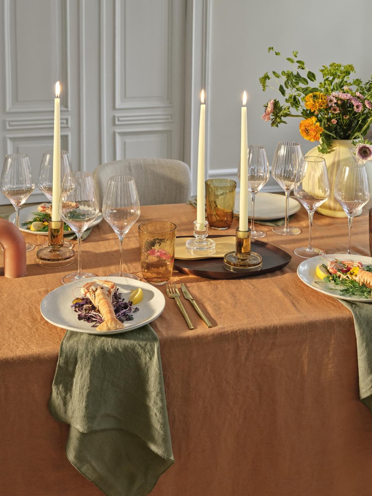 Broste Copenhagen Hammered Glazen 50cl Transparant thumbnail 3