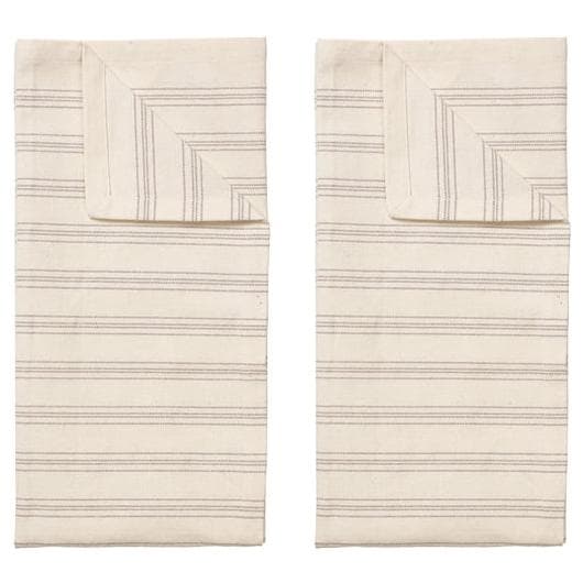 Broste Copenhagen Karl Theedoek Set Van 2 Fungi Grey/Naturel