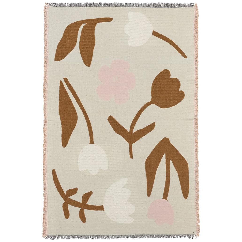 Broste Copenhagen Rosita Plaid 130x180 Golden Brown/Mauve Pink