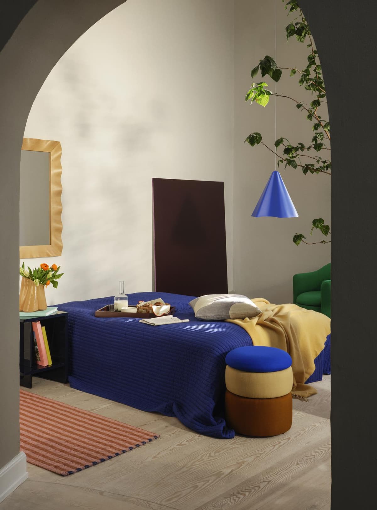 Broste Copenhagen Billie Vaas Golden Yellow thumbnail 4