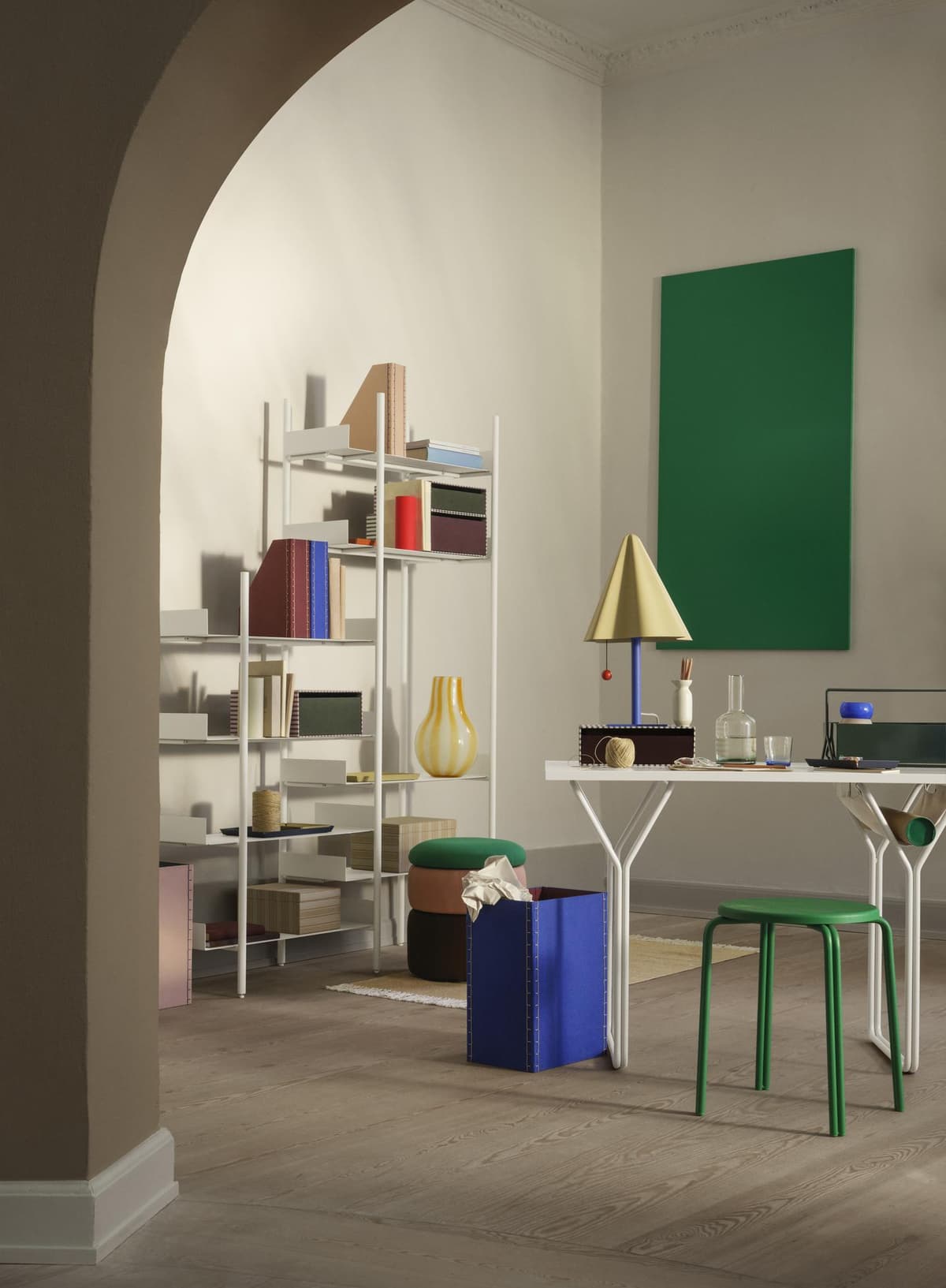 Broste Copenhagen Ada Stripe VaasØ23 Light Blue thumbnail 3