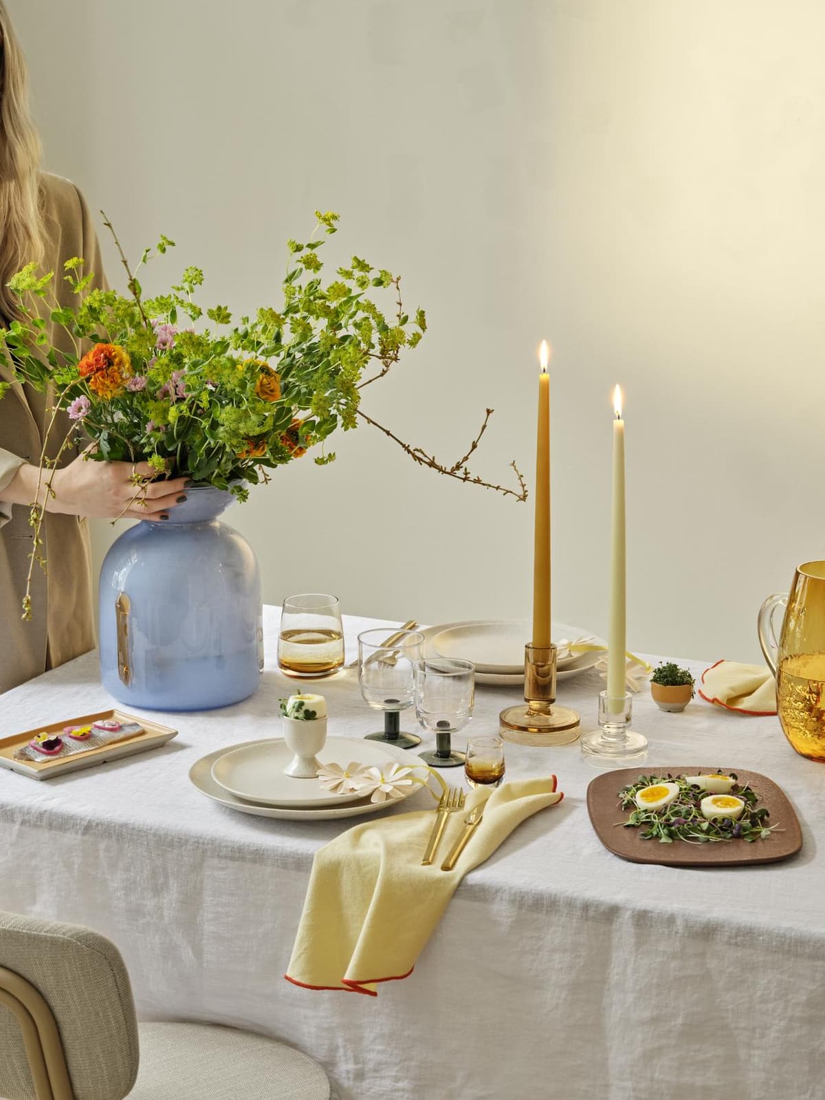 Broste Copenhagen Wilhelmina Servet Light Warm Grey thumbnail 3