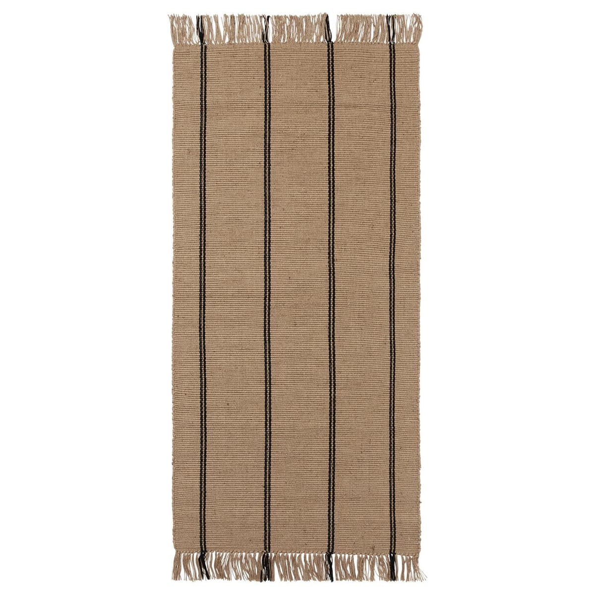 Broste Copenhagen Yuki Vloerkleed 140x70 Zwart/naturel