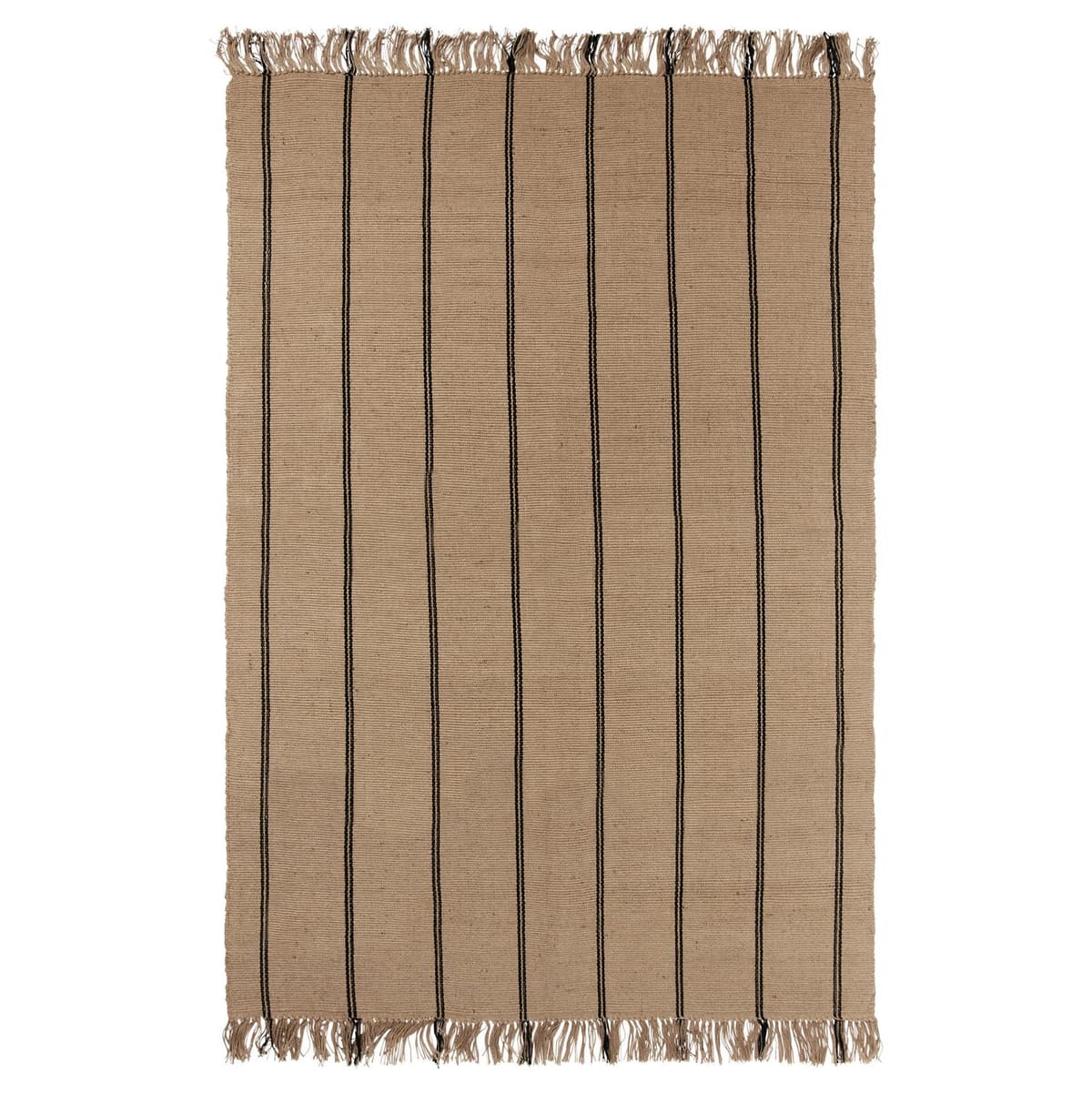 Broste Copenhagen Yuki Vloerleed 200x140 Zwart/naturel