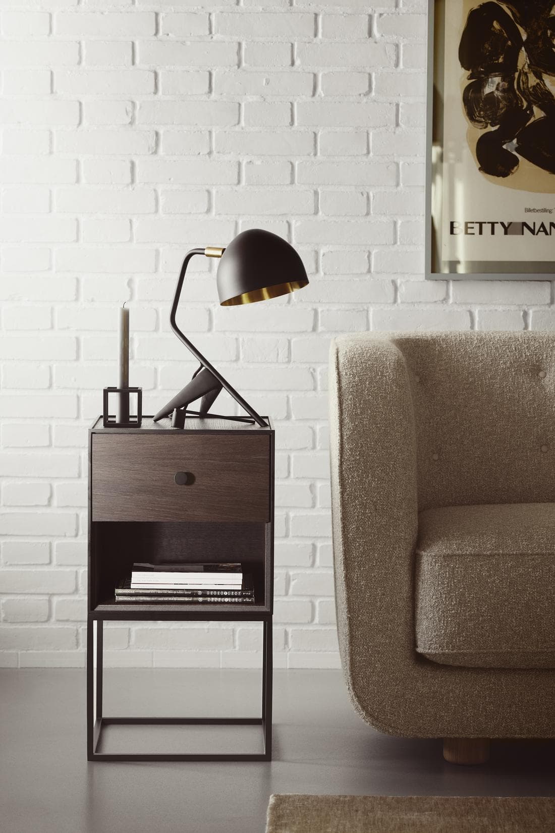 Audo Copenhagen Frame 35 Nachtkastje Met 2 Laden Lichtgrijs thumbnail 4