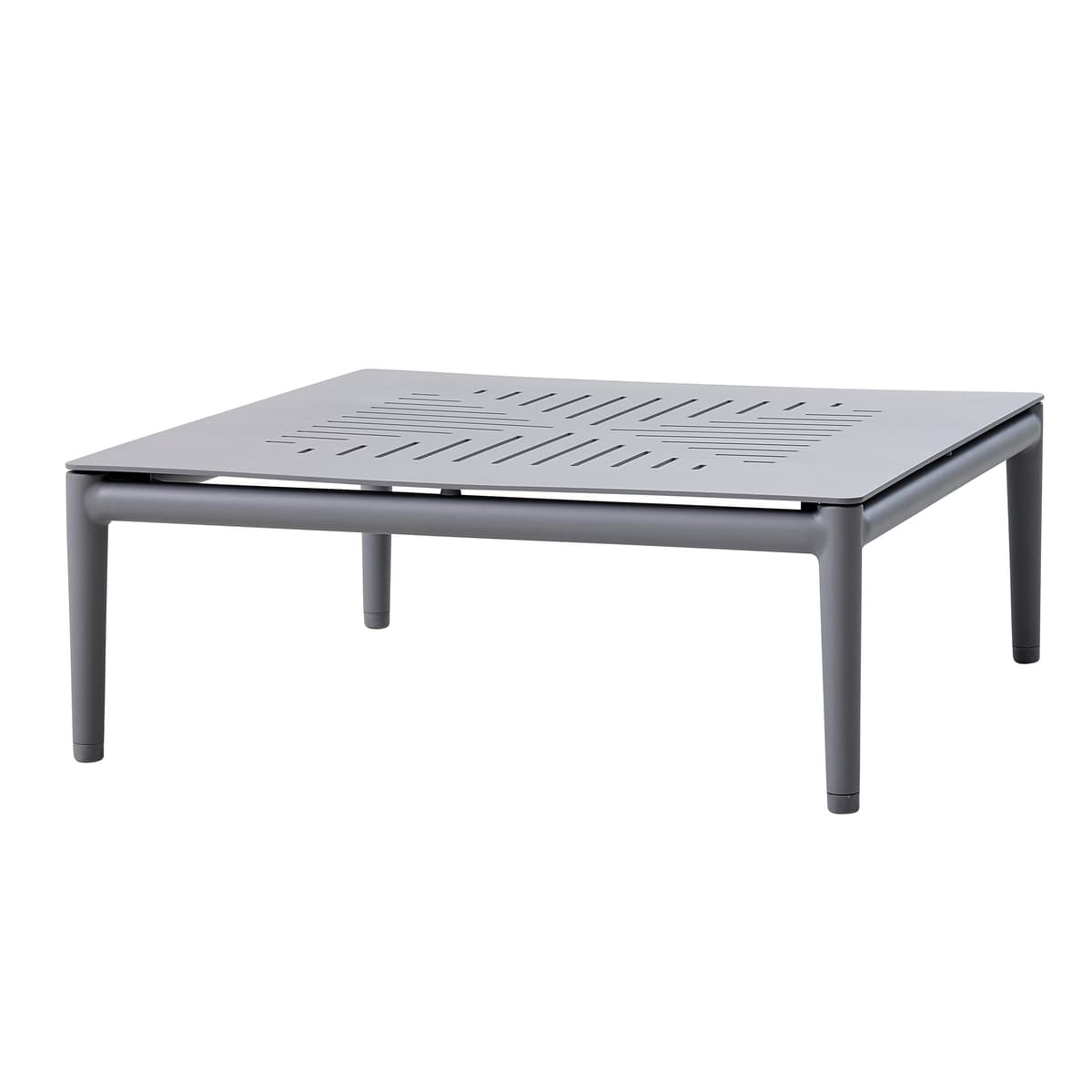 Cane-Line Conic Salontafel 75x75 Lichtgrijs