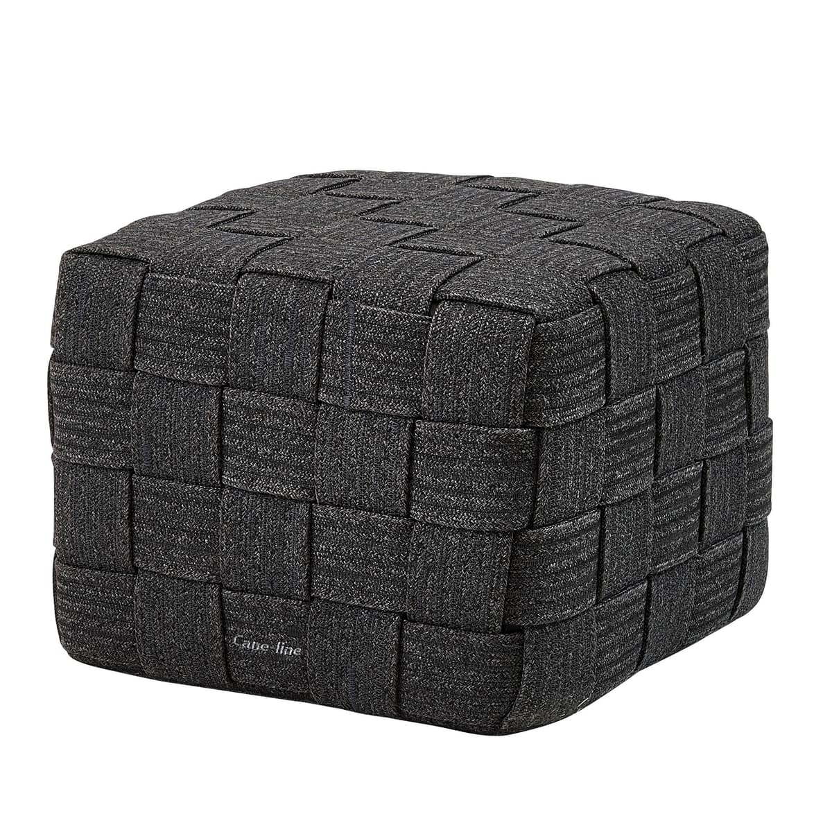 Cane-Line Cube Voetenbank 48x48 Donkergrijs