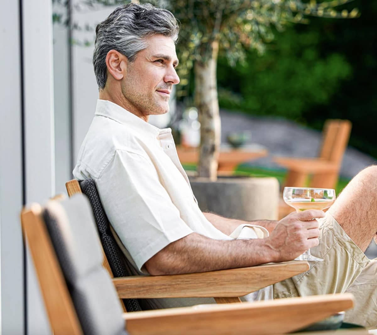 Cane-Line Kussen Voor Flip Fauteuil Light Grey thumbnail 2