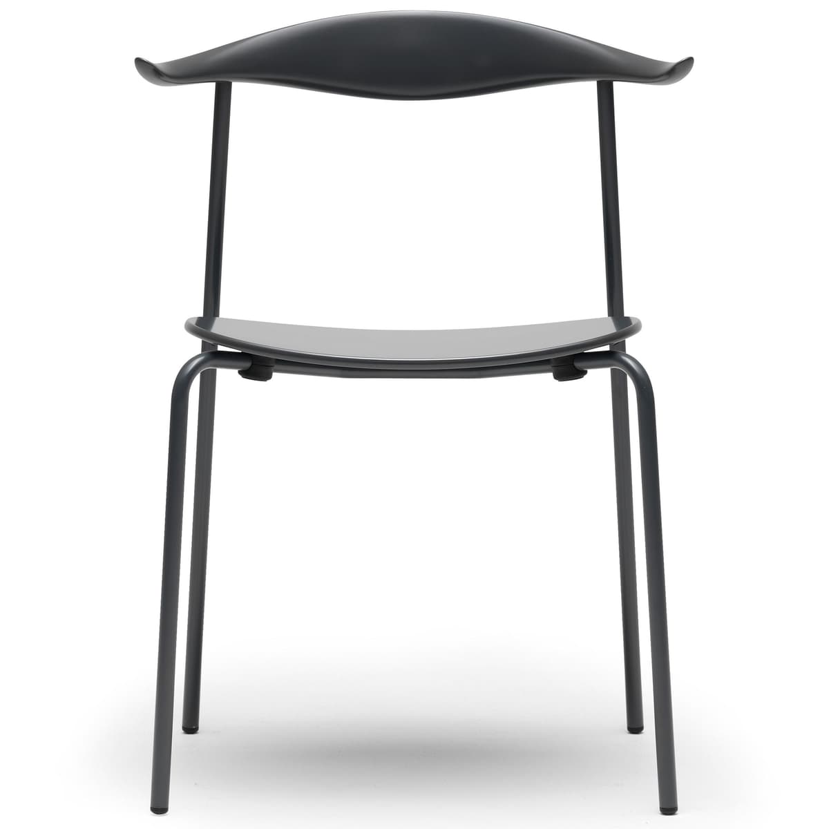 Carl Hansen&Son CH88T Powdercoated Stoel Anthracite Grey