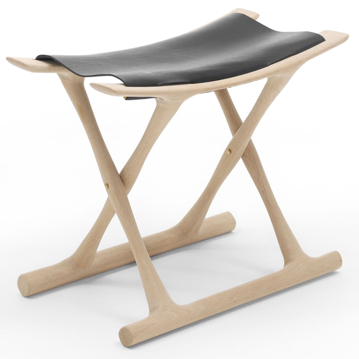 Carl Hansen&Son OW2000 Egyptian Kruk Gezeept Eiken Black