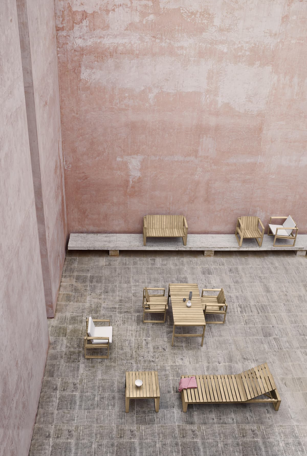 Carl Hansen&Son BK16 Indoor-outdoor Bijzettafel 69x66 Naturel thumbnail 4