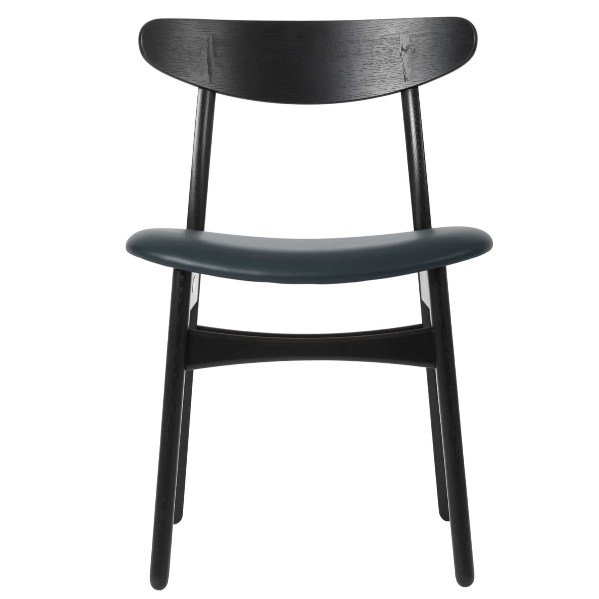 Carl Hansen&Son CH30P Stoel Zwart Eiken Leder Thor 350