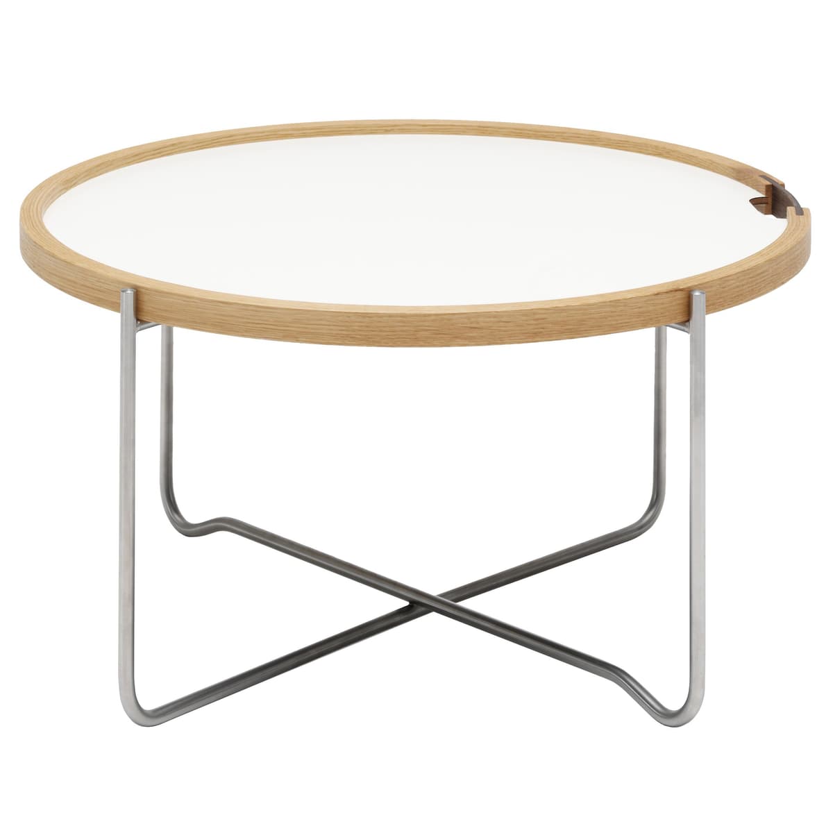 Carl Hansen&Son CH417 Tray Salontafel 62 Geolied Eiken White/black Laminate