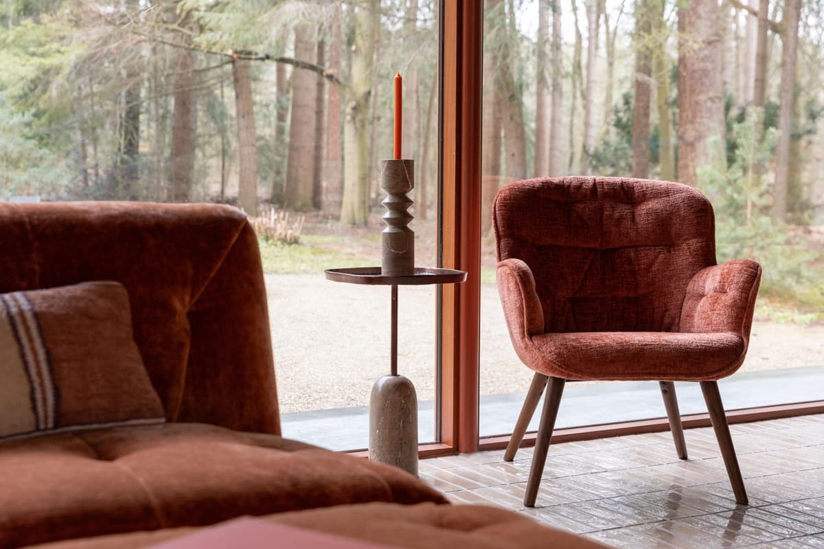 Dutchbone Satpura Kandelaar Bruin Marmer thumbnail 3