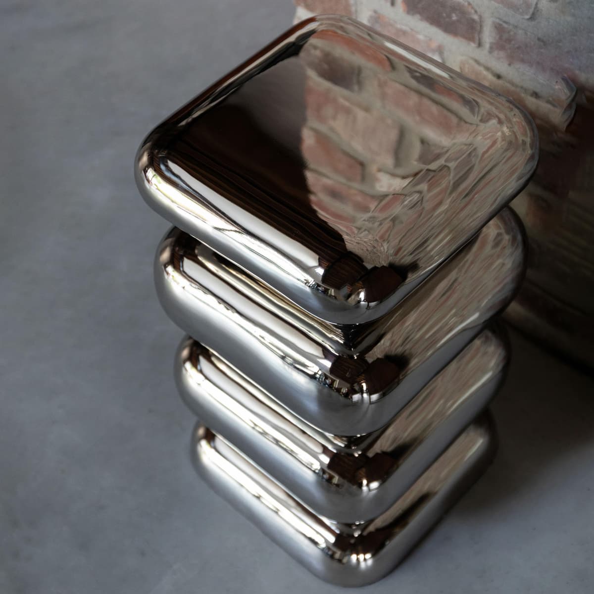 Dutchbone Stubby Bijzettafel Chroom thumbnail 3