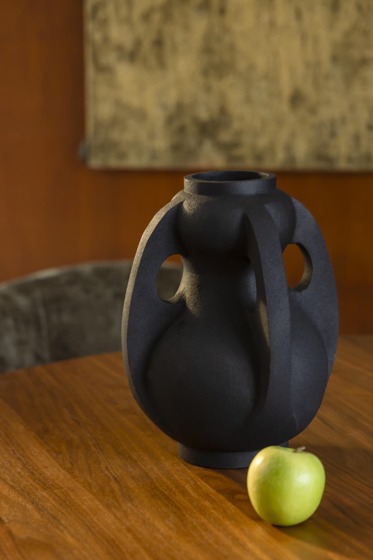 Dutchbone Thiago Vaas Large Zwart thumbnail 3