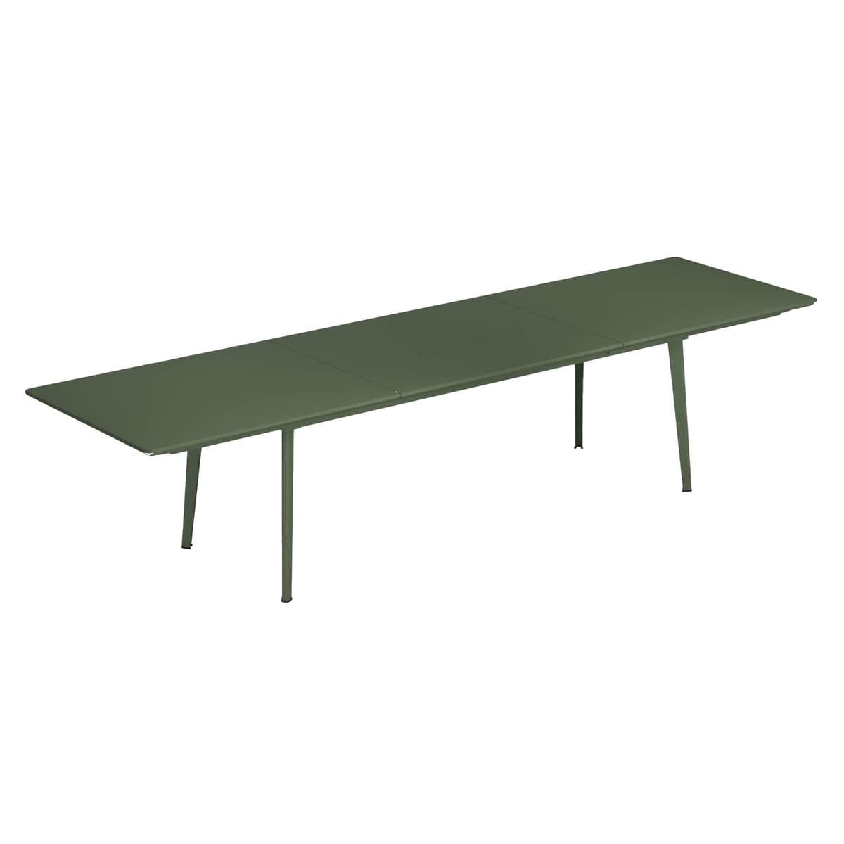 Emu Plus4 Uitschuifbare Tuintafel 90x220/330 Legergroen