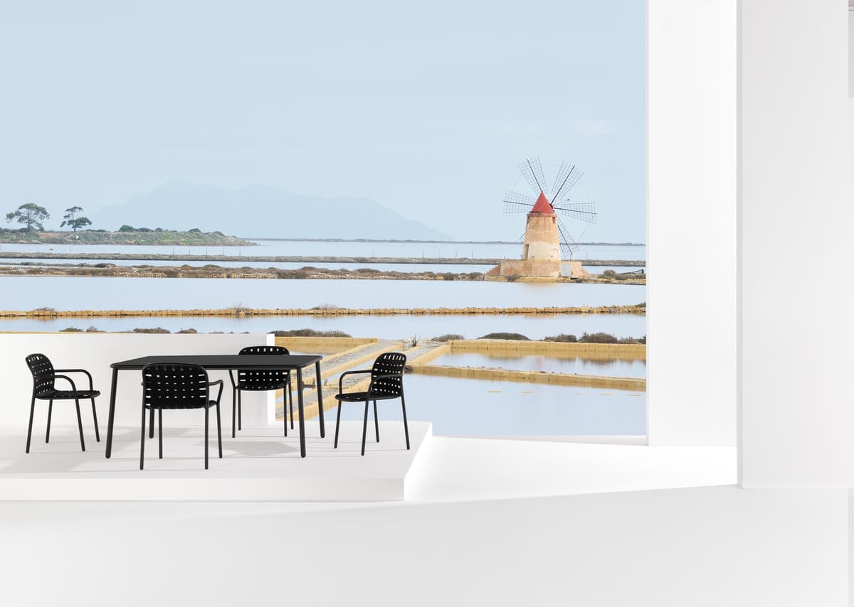 Emu Yard Extensible Table Aluminium Tuintafel 160-270x98 Grijs/Groen thumbnail 2