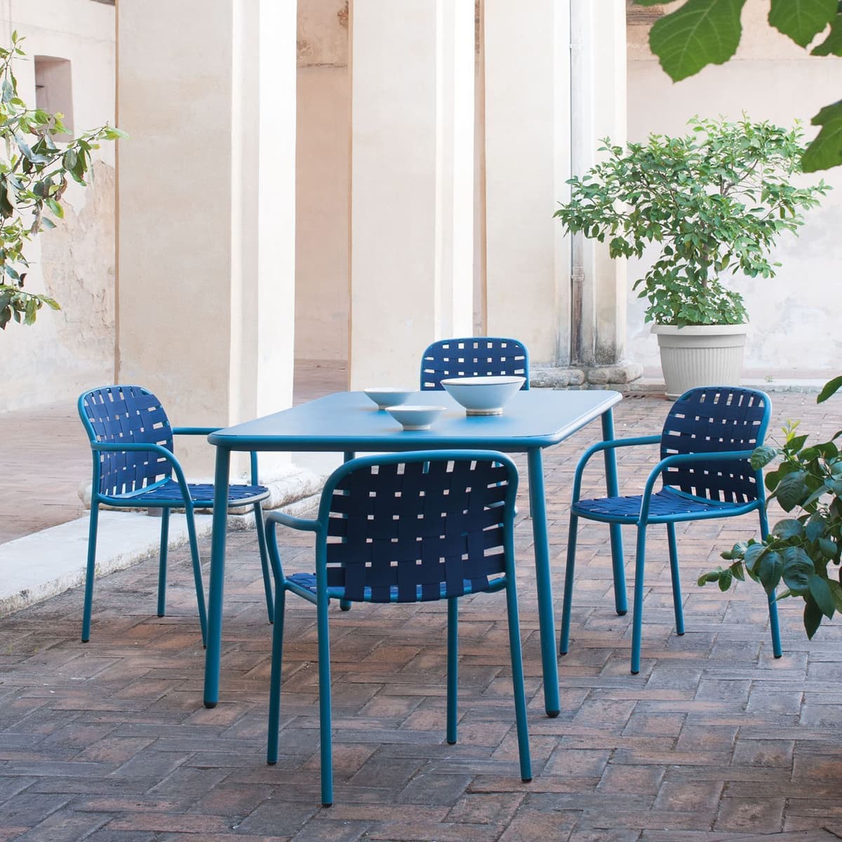 Emu Yard Table Aluminium Tuintafel 160x98 Bruin thumbnail 2