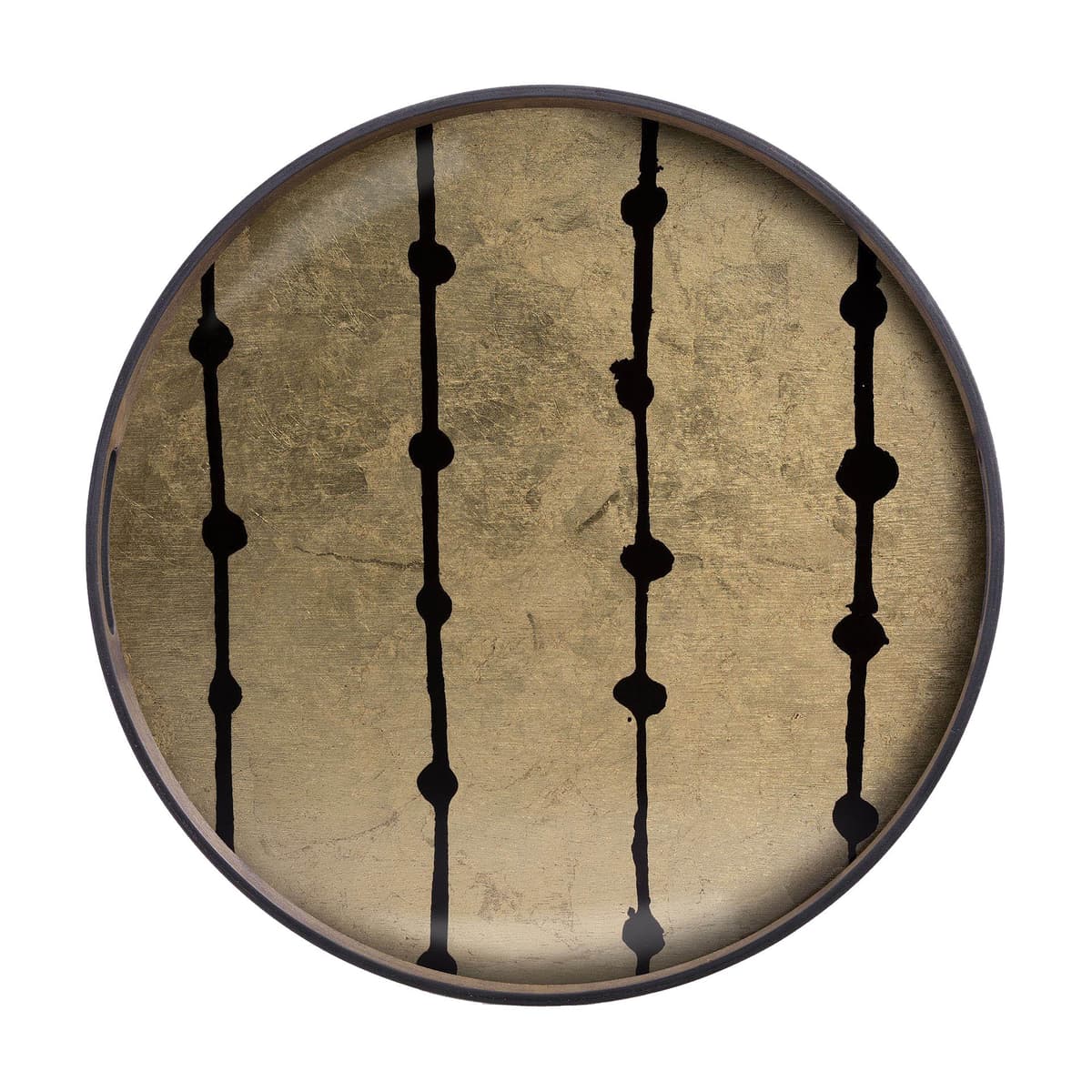 Ethnicraft Dots Dienblad BrownØ48