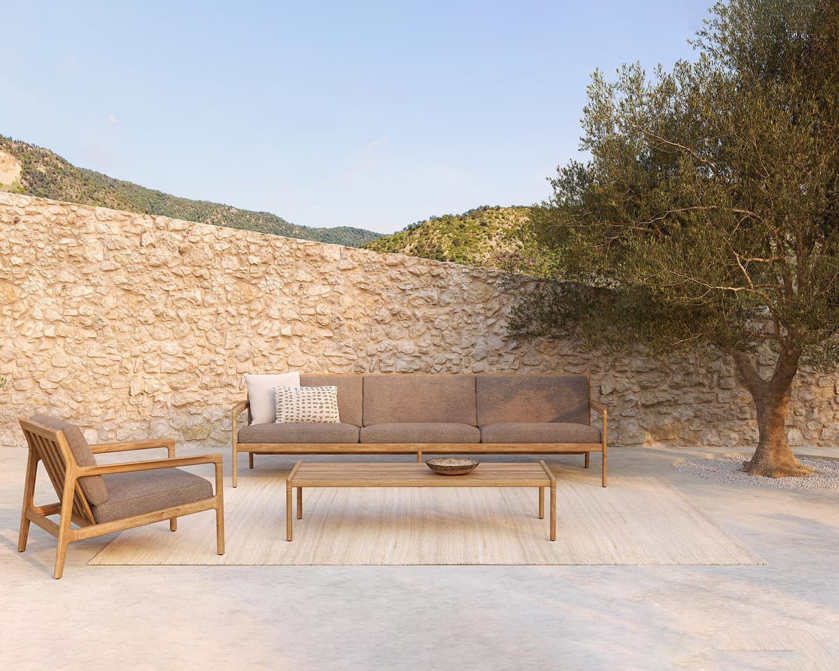 Ethnicraft Jack Outdoor Salontafel 150x65 Teak Naturel thumbnail 2