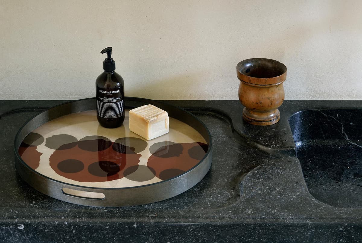 Ethnicraft Layered Dots Dienblad SlateØ61 thumbnail 3