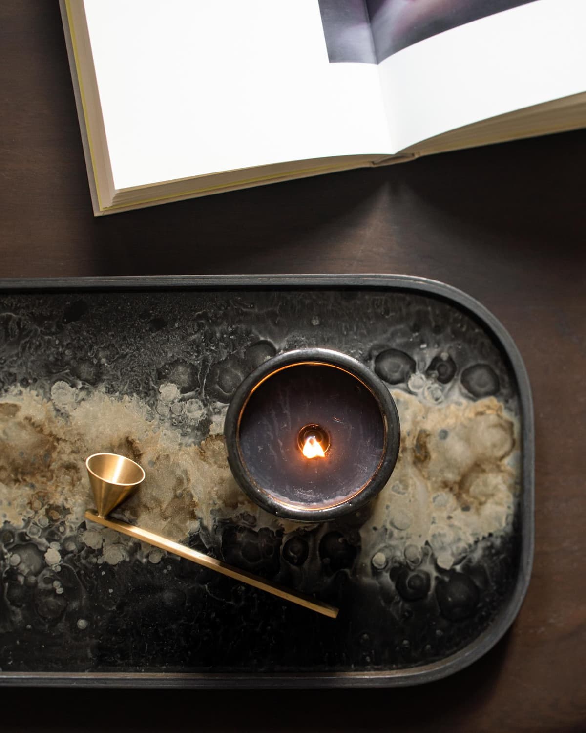 Ethnicraft Organic Dienblad 42x24 Black thumbnail 4