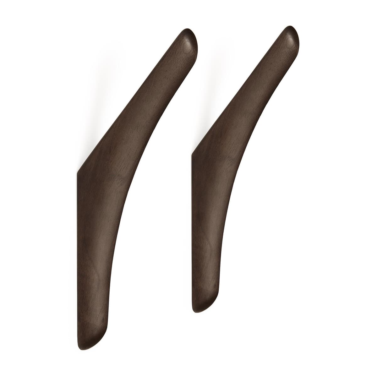 Ethnicraft PI Haak Set Van 2 Donkerbruin Mahonie