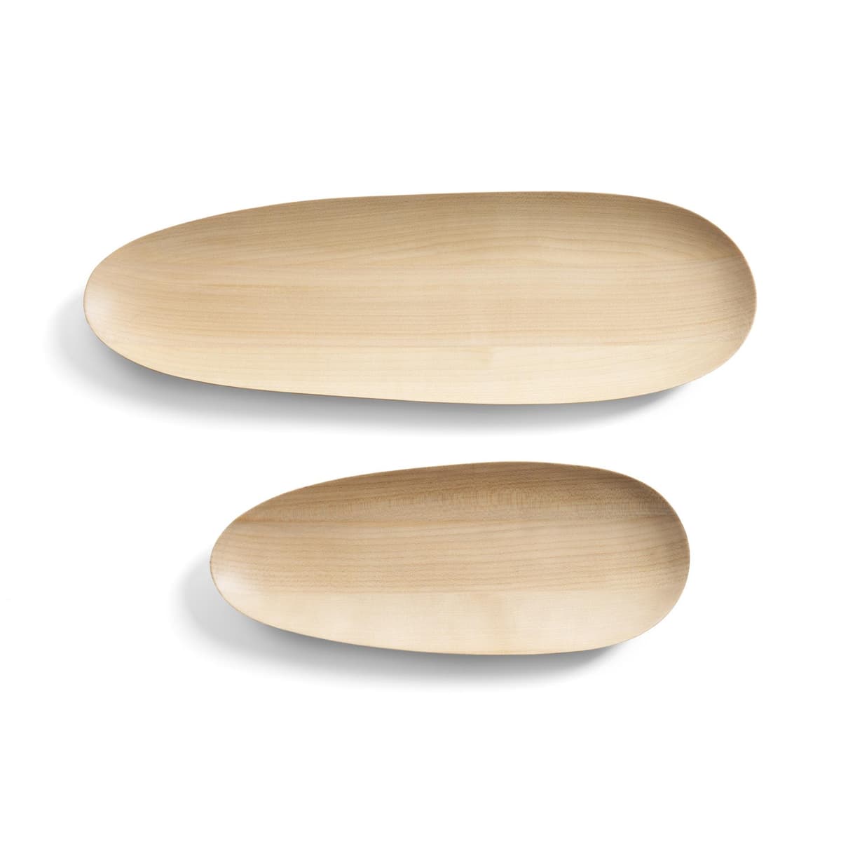 Ethnicraft Thin Oval Serveerschaal Set Van 2 Sycamore
